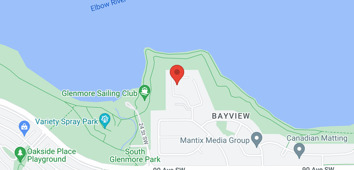map of 12 68 BAYCREST Place SW